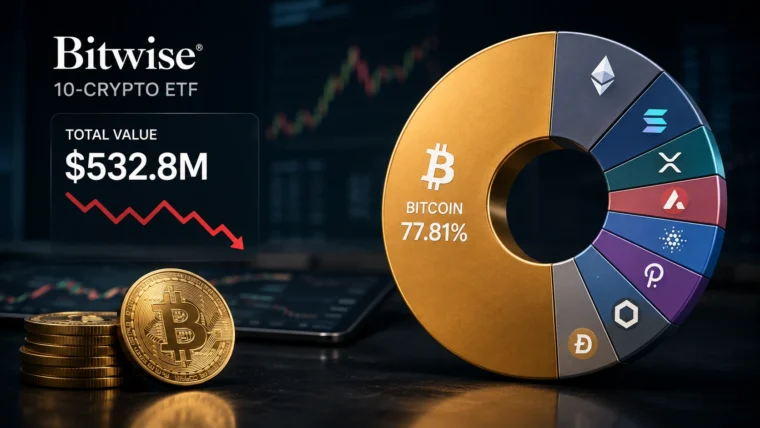 Izvještaj o performansu Bitwise 10 Crypto Index ETF sa ciframa o imovini i udjelu bitkoina