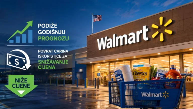Walmart logo na fasadi prodavnice u SAD-u