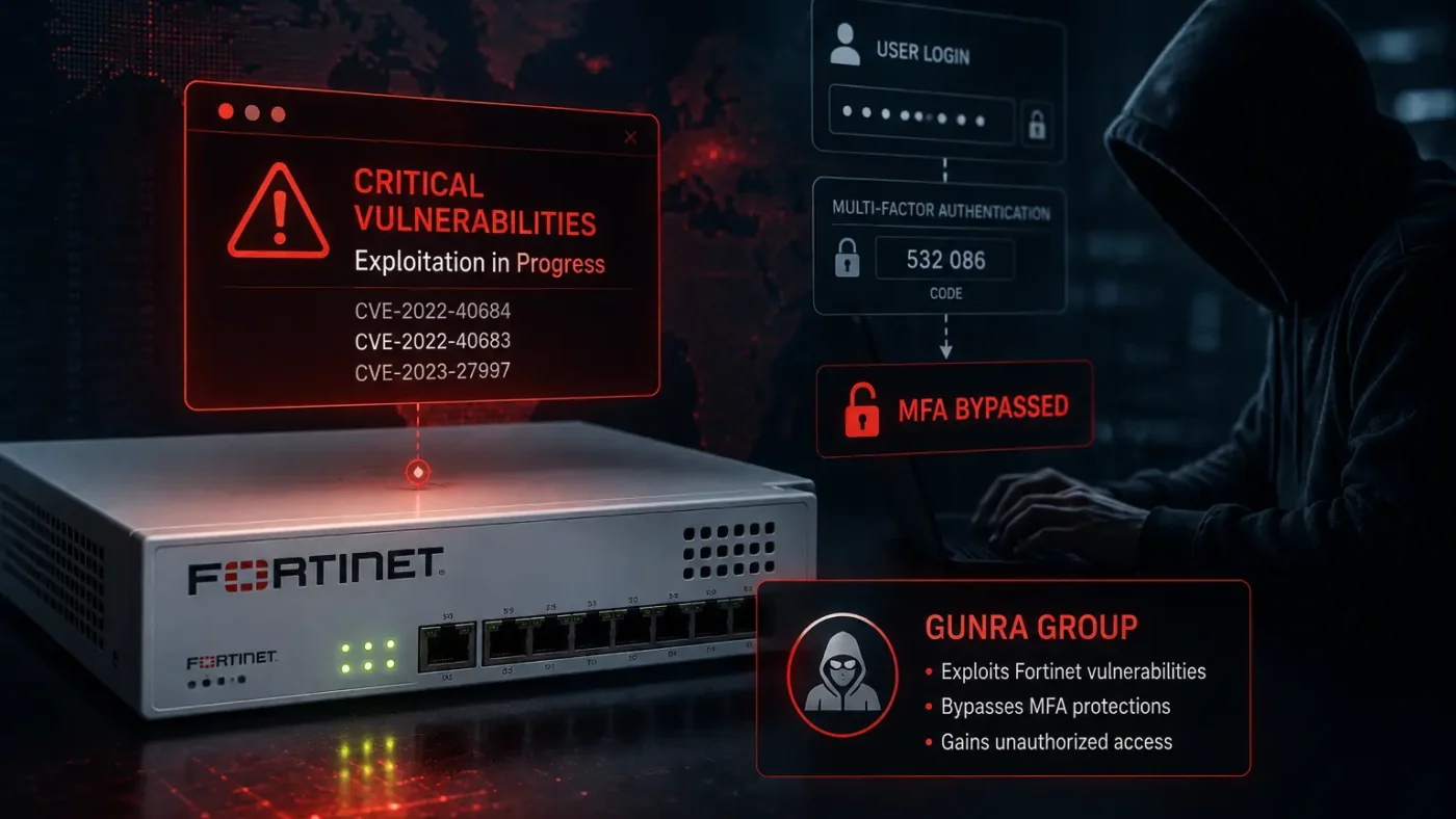 Ranjivosti u Fortinet mrežnoj opremi povezane sa napadom grupe Gunra