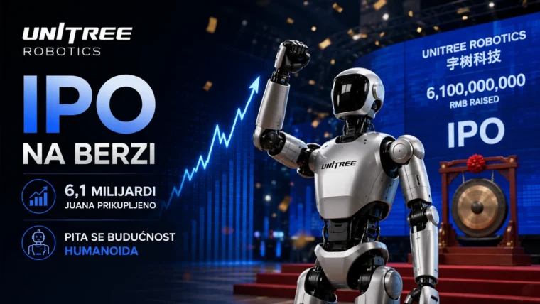 Unitree G1 humanoid robot u laboratorijskom okruženju