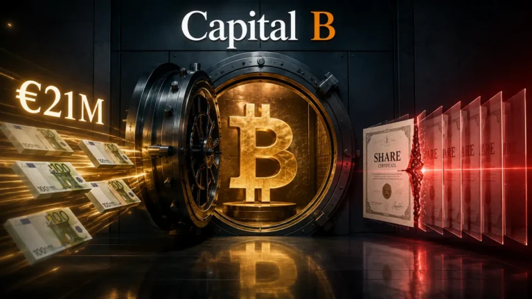 Capital B trezor Bitcoina i rizik razvodnjavanja povodom €21M emisije