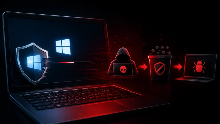 Microsoft Defender BTR.sys ilustracija sigurnosnog rizika na Windows sistemu