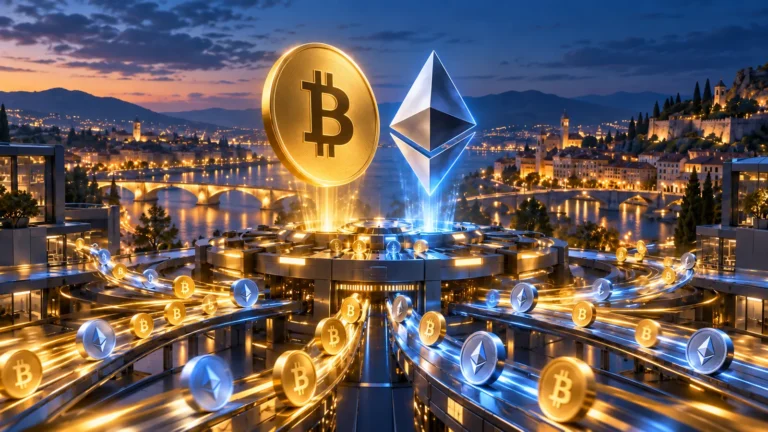 Grafikon: Promet na BCX-u i sedmični rast Bitcoina i Ethereuma